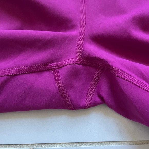 Lululemon Wunder Train HR Tight 25" Everlux Magenta Purple sz 10 - Picture 3 of 8
